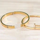 Stainless Steel Wrapped Nail Bangle Set