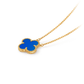 Radiant Charm: The Agate Clover Necklace